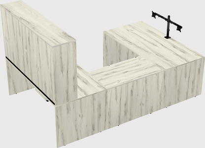 U-shaped desk
