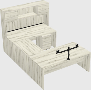 U-shaped desk
