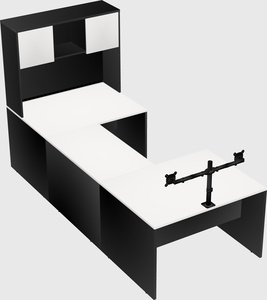 U-shaped desk