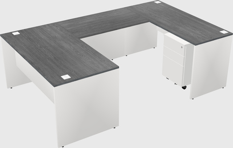 U-shaped desk