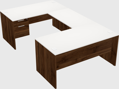 U-shaped desk
