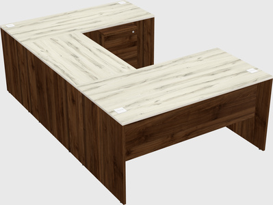 U-shaped desk
