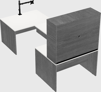 U-shaped desk