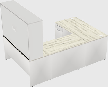 U-shaped desk