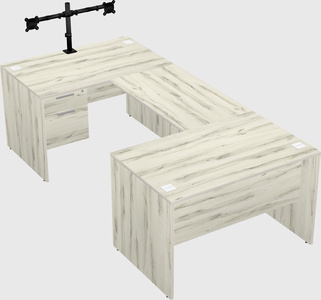 U-shaped desk