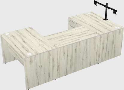 U-shaped desk
