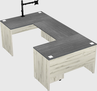 U-shaped desk