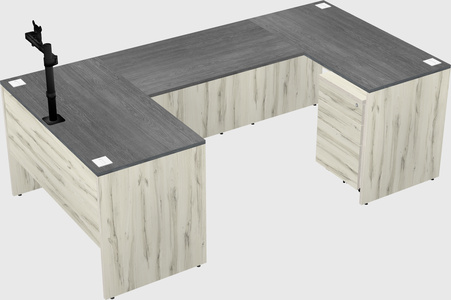 U-shaped desk