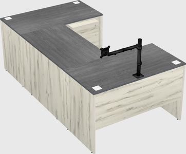 U-shaped desk