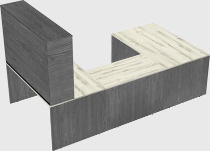 U-shaped desk