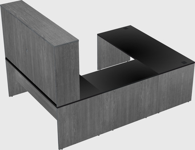 U-shaped desk