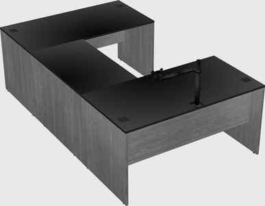 U-shaped desk