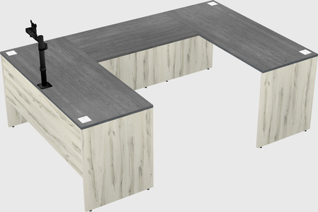U-shaped desk