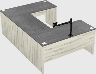 U-shaped desk