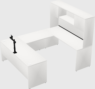 U-shaped desk