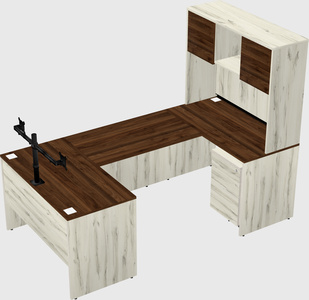 U-shaped desk
