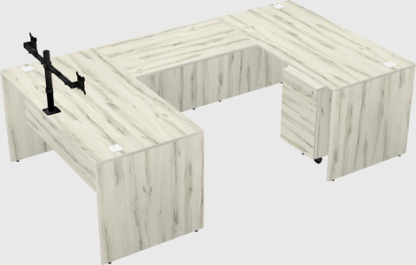 U-shaped desk