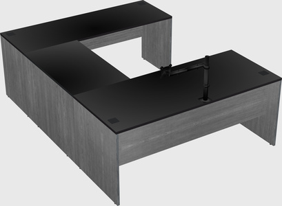 U-shaped desk