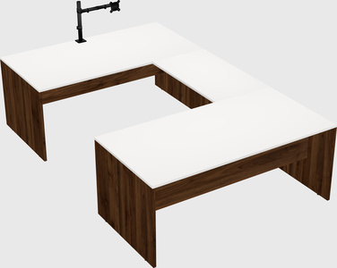 U-shaped desk