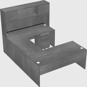 U-shaped desk