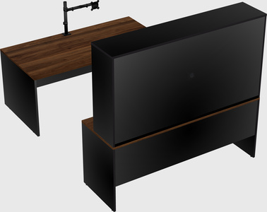 U-shaped desk