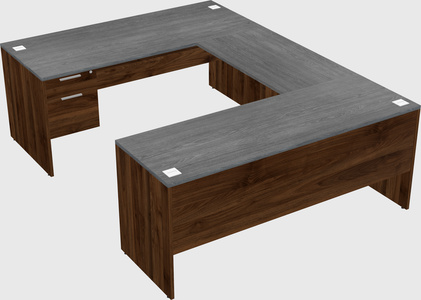 U-shaped desk