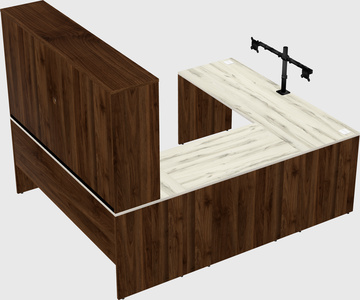 U-shaped desk