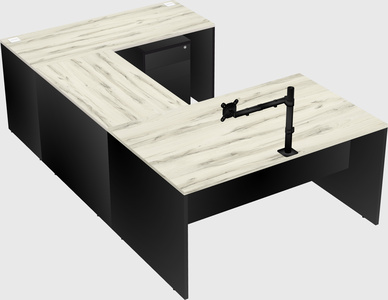 U-shaped desk