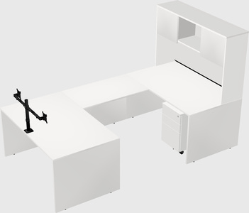 U-shaped desk