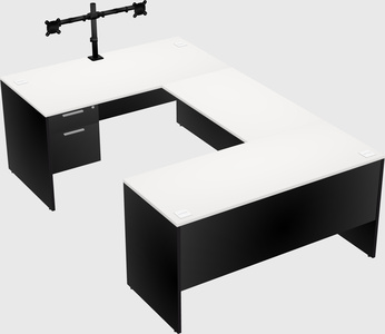 U-shaped desk