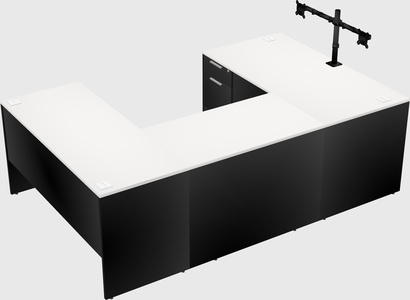 U-shaped desk