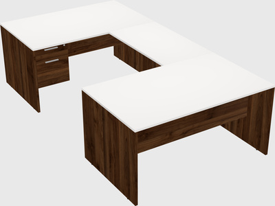 U-shaped desk