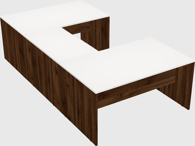 U-shaped desk