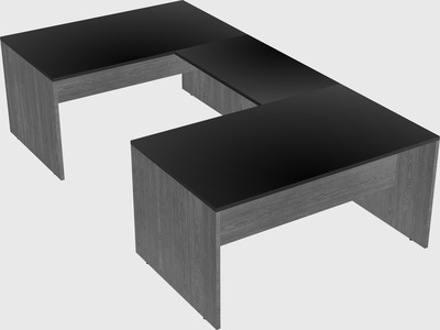U-shaped desk