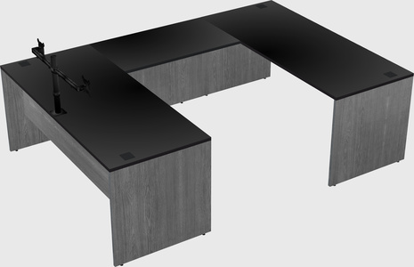 U-shaped desk