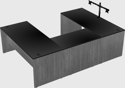U-shaped desk
