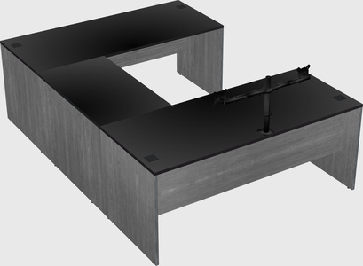 U-shaped desk