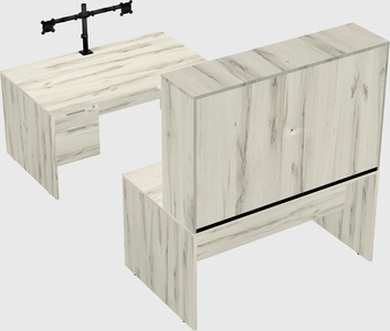 U-shaped desk