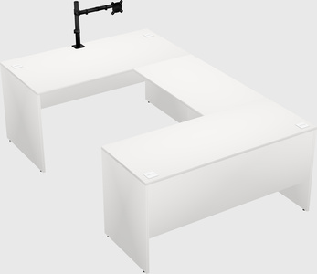 U-shaped desk