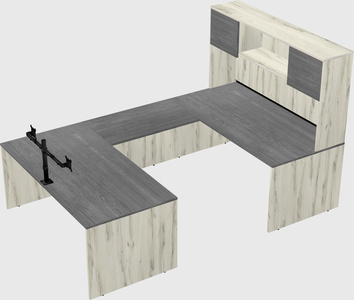 U-shaped desk