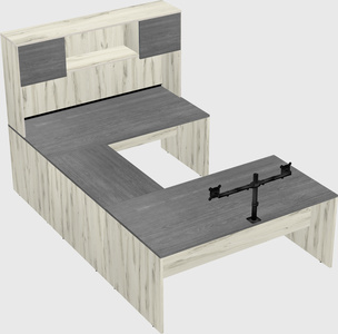 U-shaped desk
