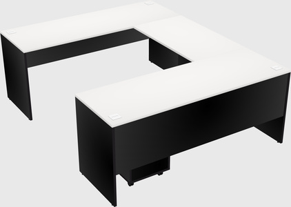 U-shaped desk