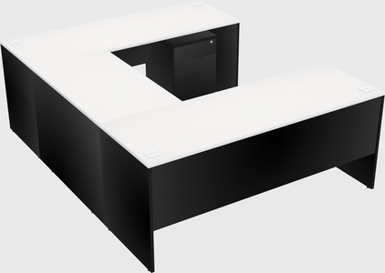 U-shaped desk