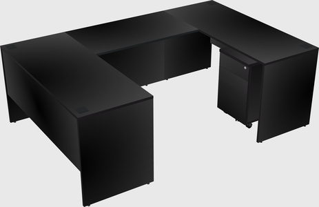 U-shaped desk