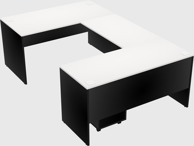 U-shaped desk