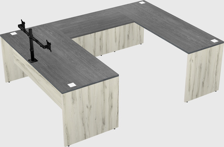 U-shaped desk