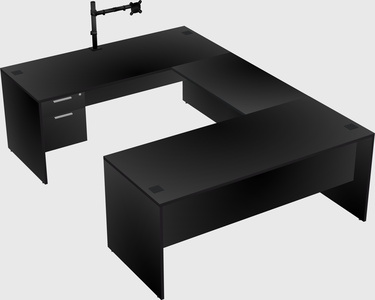 U-shaped desk