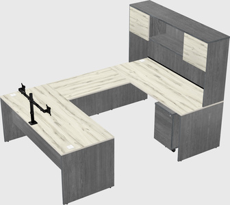 U-shaped desk