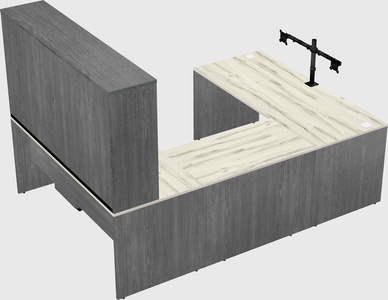 U-shaped desk