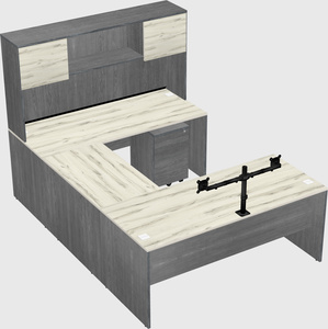 U-shaped desk